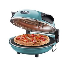 Cooks Professional Electric Pizza Oven Stone Base 1200W 2 x Paddles Teal