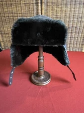 Super Dynel Regulation Approved Fur Hat Aviator Trapper Cap Union Made Large