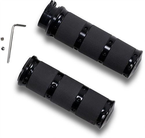 Handle Grip Set- XL Rubber 2K7 - Black Ano Performance Machine 0063-2010-B