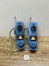 Vintage Remco Electronic Walkie Talkies Wired 50s 60s Blue