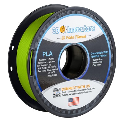 3D Innovators 3D Printer PLA Filament 1.75mm 1KG/2.2LB