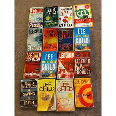 Lee Child Book $9 Each 3 for $15