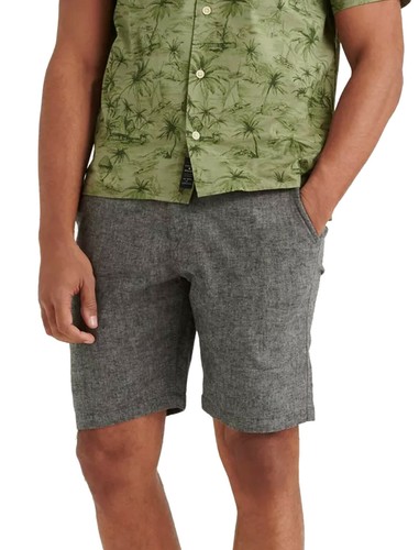Lucky Brand Mens Chambray Black Linen 