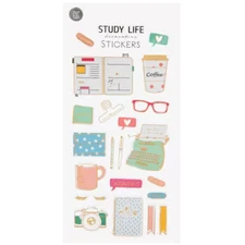 Study School Life Puffy Decorative Stickers Planner Papercraft Crafts Scrapbook