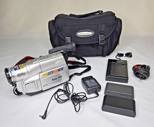 JVC Super VHS Camcorder Bundle GR-SXM250U 600x Zoom Light Charger Power Cord Bag