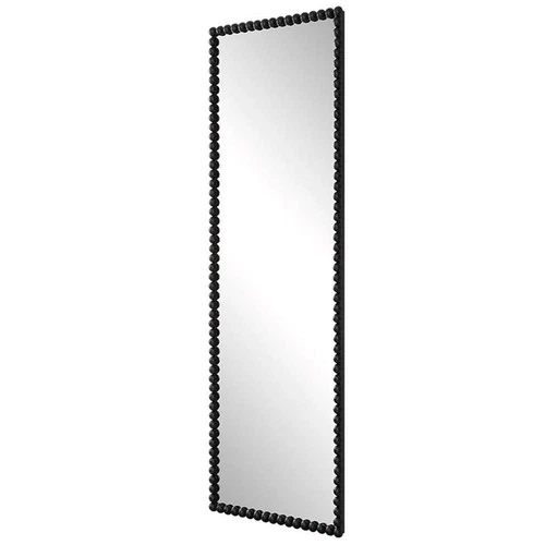 Uttermost Serna Contemporary Iron Metal and MDF Tall Mirror in Black - Picture 2 of 6