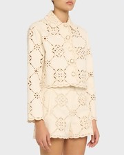 veronica beard Adelaide Eyelet Jacket 698 SZ 8