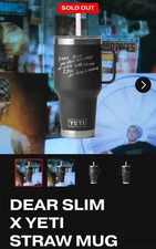 EMINEM DEAR SLIM X YETI STRAW MUG taylor swift ariana grande sabrina carpenter