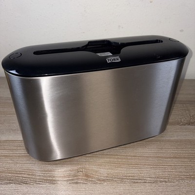 Tork H2 Stainless Steel Black Paper Towel Dispenser SCA Model H2 (302030)