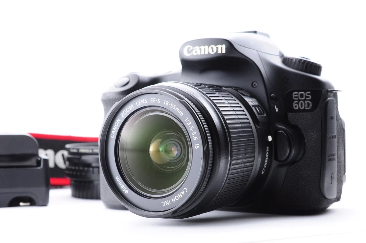 Canon EOS 60D/EF-S 18-55 1:3.5-5.6 IS 良品 Canon EOS 60D Digital SLR Camera w/EF-S 18-135mm IS & 55-250mm