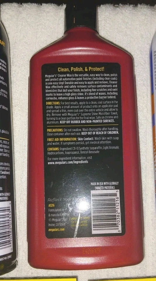 💥AHORRA $💥Kit de cuidado del automóvil MEGUIARES LIMPIOS Y ENCERADOS✨️ RAIN-X ✨️ desengrasante de motor GUNK💥 Foto 4 de 4