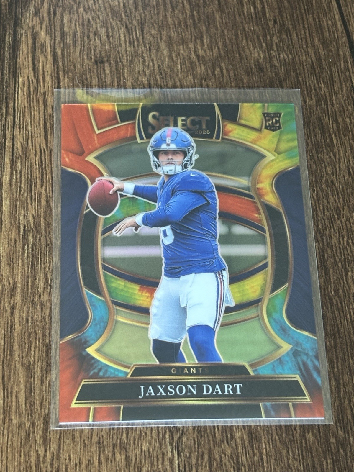 Jaxson Dart 2025 Panini Select Concourse Tie-Dye Prizm #/25 New York Giants SP