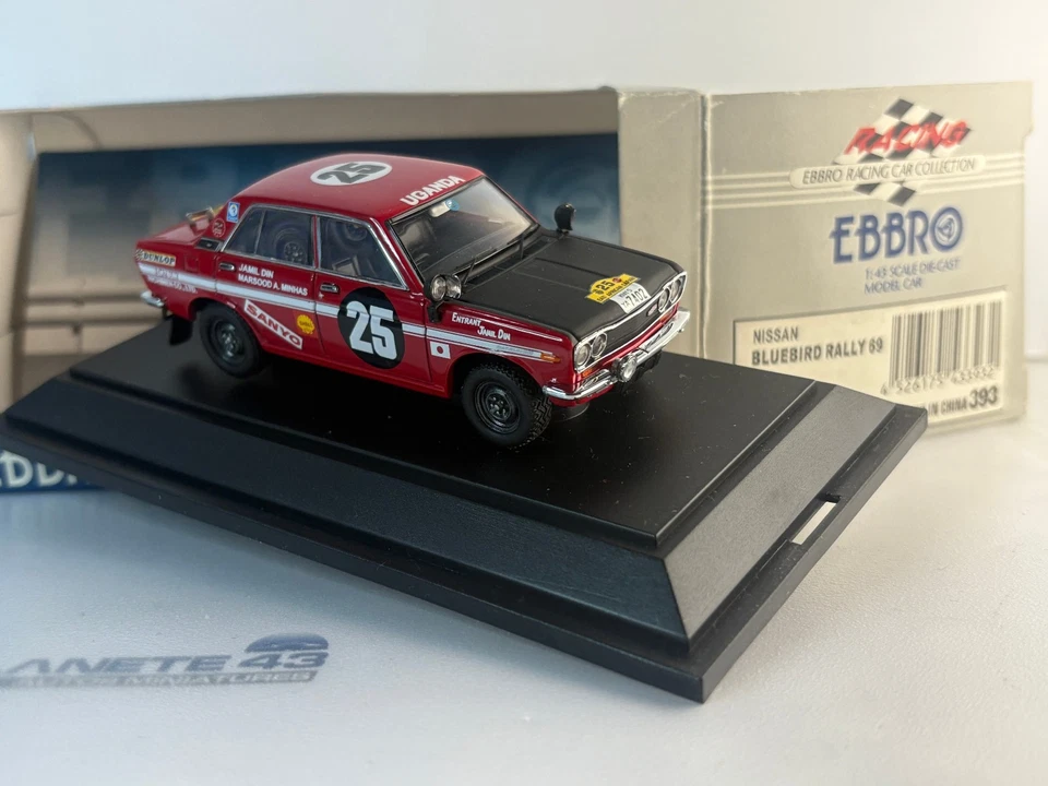 EBBRO 393 NISSAN BLUEBIRD 1600 SSS #25 EAST AFRICAN RALLY1969  1:43 - Photo 2/4