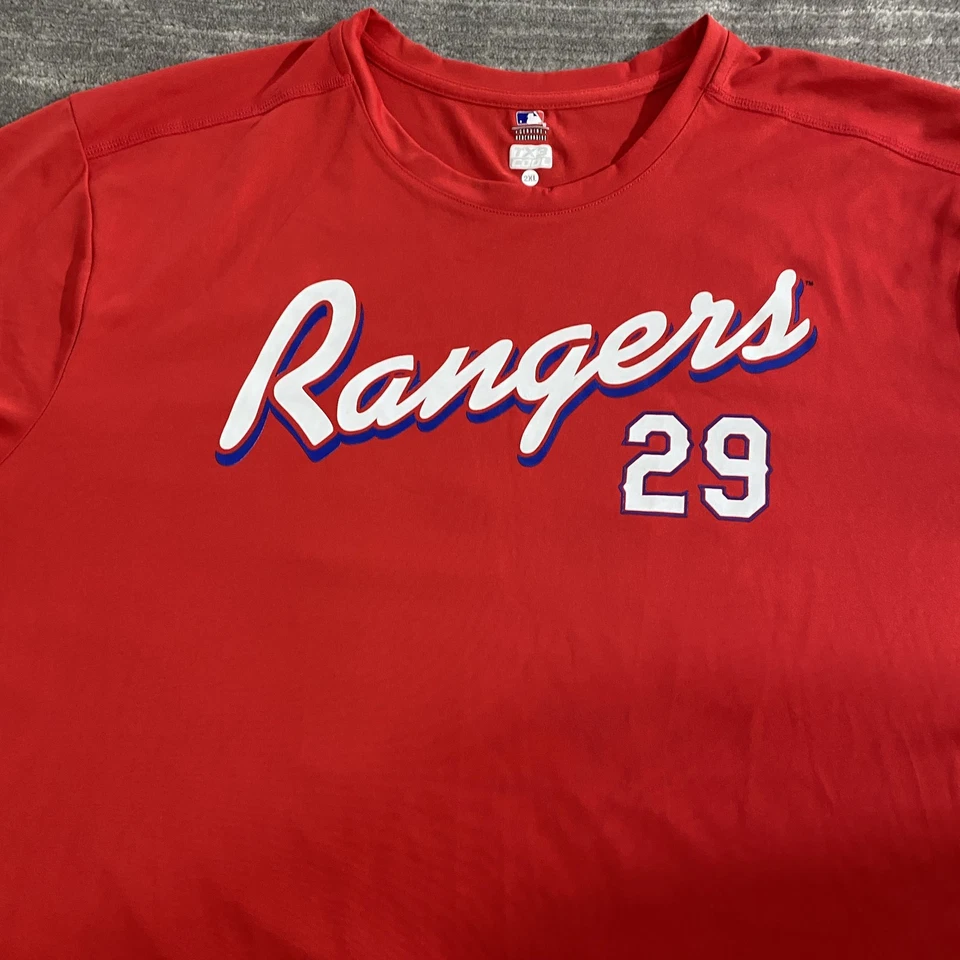 Texas Rangers Shirt Mens 2XL Red MLB Baseball Adrian Beltre 29 Tee TX3 Cool - Image 4 of 4