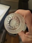 VTG  Glass Diamond Cut Apothecary Decanter 6.75" Bottle w/Stopper — photo 4