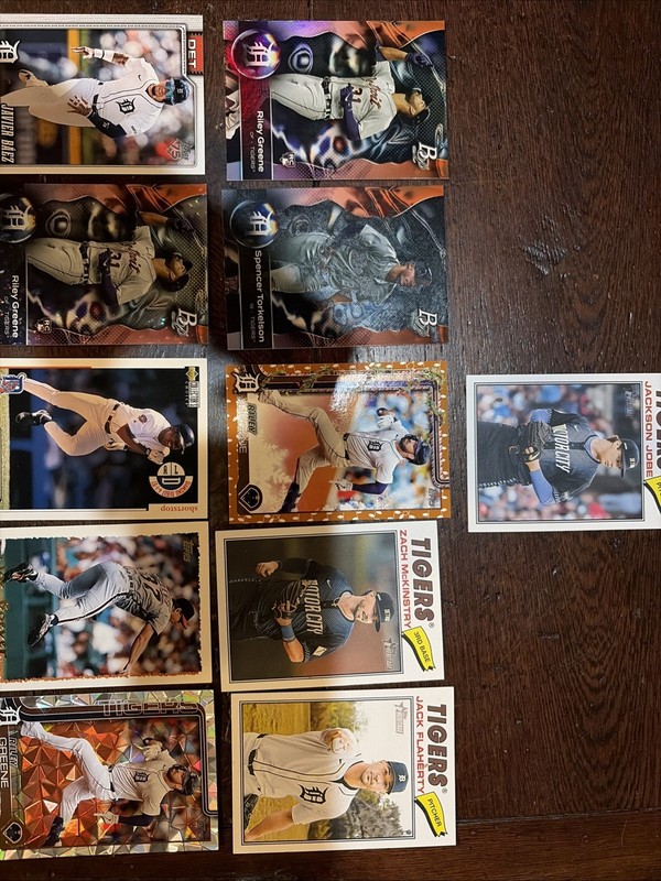 Detroit Tigers Baseball Card Lot