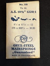 PM Mainspring No. 100 for AS caliber 1220, 1221 - ONYX Steel