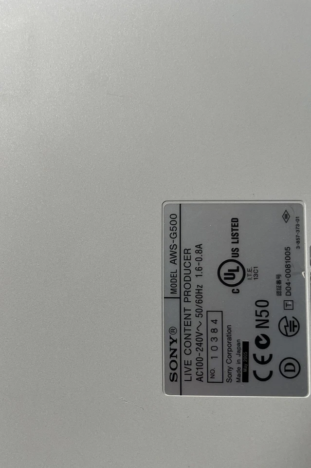 Sony Anycast Station AWS-G500E Live Content Media Producer TESTED WORKING - Image 4 of 4