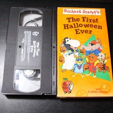 Richard Scarrys The First Halloween Ever VHS 1995 Good Condition