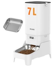 Automatic Dog Feeder with Elevated Stand - 7L Cat Food Dispenser with Large F...