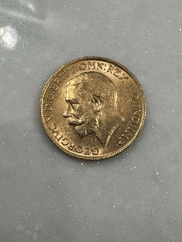 Circulated British Gold Sovereign 1913 0.2354 Troy Oz