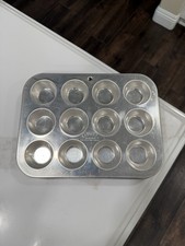 3 Vintage Comet Aluminum 12 Cup Mini Muffin Pan Cupcake Tin Made in USA