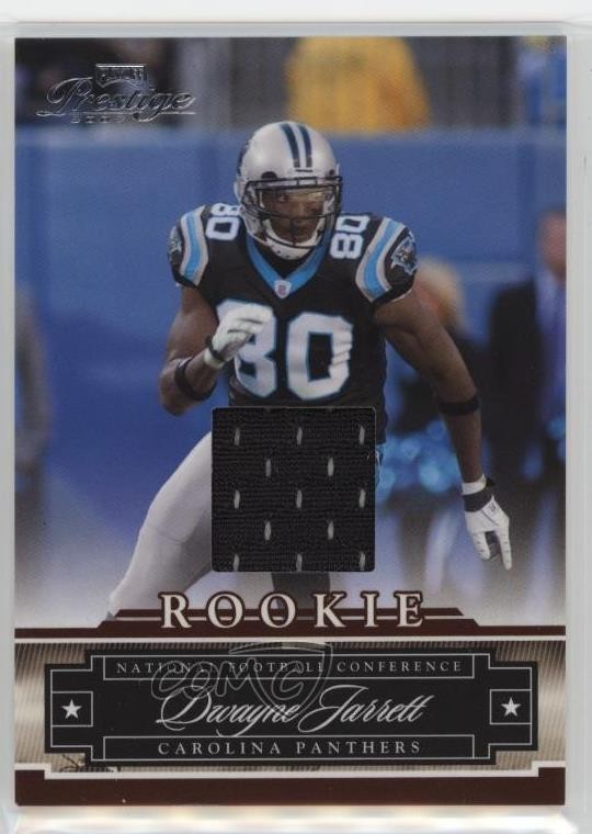 2008 Playoff Prestige Rookie Review Materials Dwayne Jarrett #165 6r6