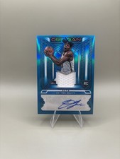 Panini Obsidian 2021-22 Day'Ron Sharpe Rookie Jersey Auto Brooklyn Nets