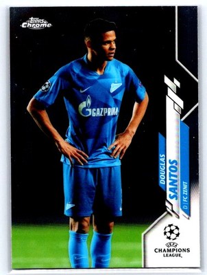 2019-20 Topps Chrome UEFA Champions League DOUGLAS SANTOS Zenit Base Rookie b10c