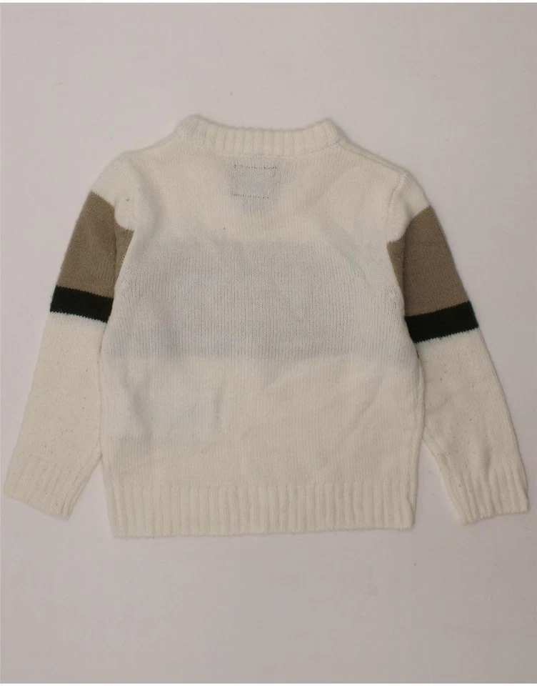 Suéter Jersey GUESS Bebé Niño Cuello Redondo 18-24 Meses Blanco Bloque de Color XR04 Foto 2 de 3