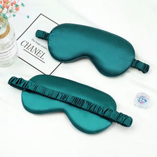 Imitated Silk Eye Patch Shading Sleep Eye Mask Eyepatch Travel Relax Cover Eyesh