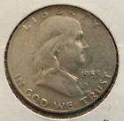 1955 Ben Franklin Silver Half Dollar