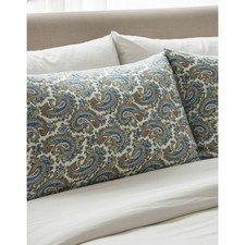Ralph Lauren LAUREN Paisley King Pillow Shams Covers Set of 2 Cotton Vintage