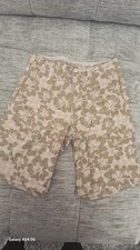 Cherokee Men’s Cargo Shorts Beige Floral Hawaiian Size 30 Cotton Summer