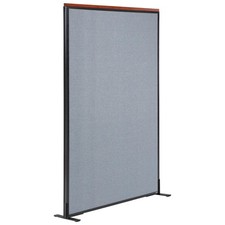 48-1/4"W x 61-1/2"H Deluxe Freestanding Office Partition Panel Blue