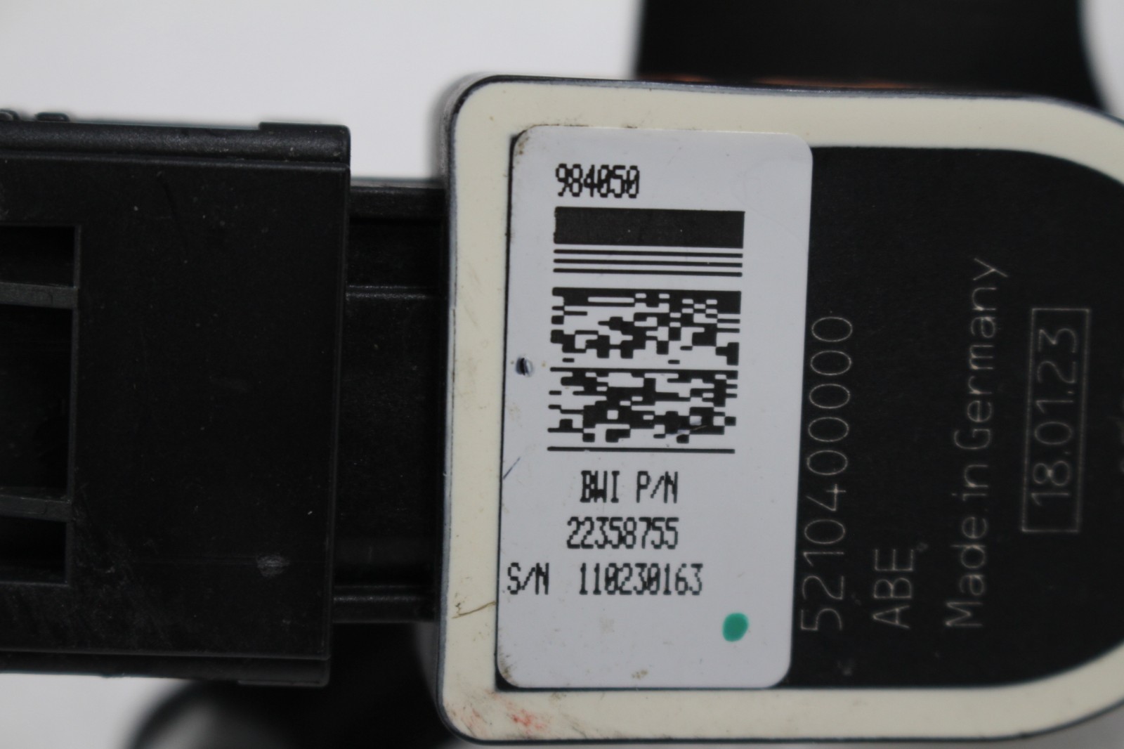 Ferrari 296 GTB, Front Motion Sensor, Used, P/N 984050