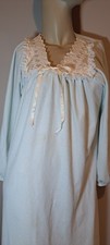 Long Sleeve Cottage Core Komar Nightgown Long Blue Pretty Large Warm