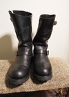 Harley-Davidson® Black Leather Engineer Motorcycle Boots – Size 9 Wide (EU 42)