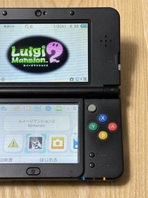 New Nintendo 3DS Black Console Polka Dot Cover Plates Tested FW 11.17.0-50J