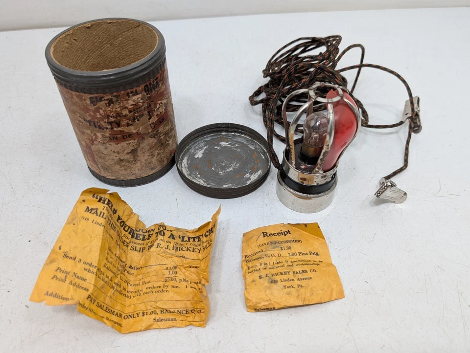 DE COLECCIÓN PRINCIPIOS OCHO EN UNO LUZ UTILITARIA 8 EN 1 LUZ CAJA ORIGINAL LÁMPARA BATERÍA Foto 3 de 4