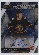 2023-24 O-Pee-Chee Platinum Rookie Auto Cosmic 11/35 Connor Zary #R-CZ Auto 4et
