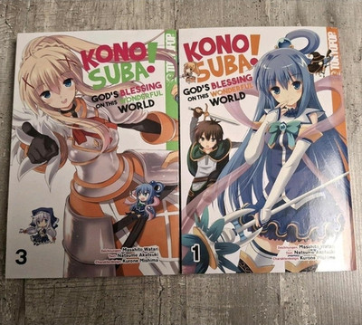 TOKYOPOP KonoSuba: God's Blessing on this Wonderful World! Manga Band 1 & 3 DE
