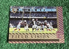 DEREK CARR - 50/75 - 2018 DONRUSS ELITE FIELD VISION PURPLE INSERT CARD # FV-10