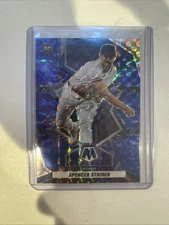 2022 Panini Mosaic - Rookies Spencer Strider #206 Blue Camo Mosaic Prizm #2551