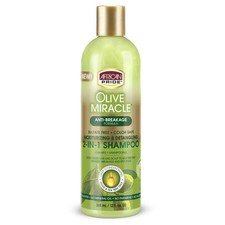 AFRICAN PRIDE Olive Miracle AntiBreakage Formula 2In1 Shampoo  Conditioner 12oz