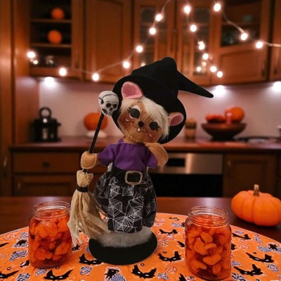 Annalee 6-inch Witch Mouse with Broom 2020 Mint Condition #311420