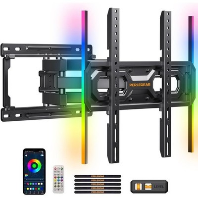TV Wall Mount Bracket for 26-65 inch TVs with LED Backlight Music Sync Swivel