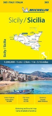 Sizilien - Michelin Ortskarte 365 - 9782067263062