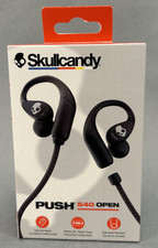 Skullcandy Push 540 Open Wireless Open-Ear Bluetooth Earbuds True Black NIB 