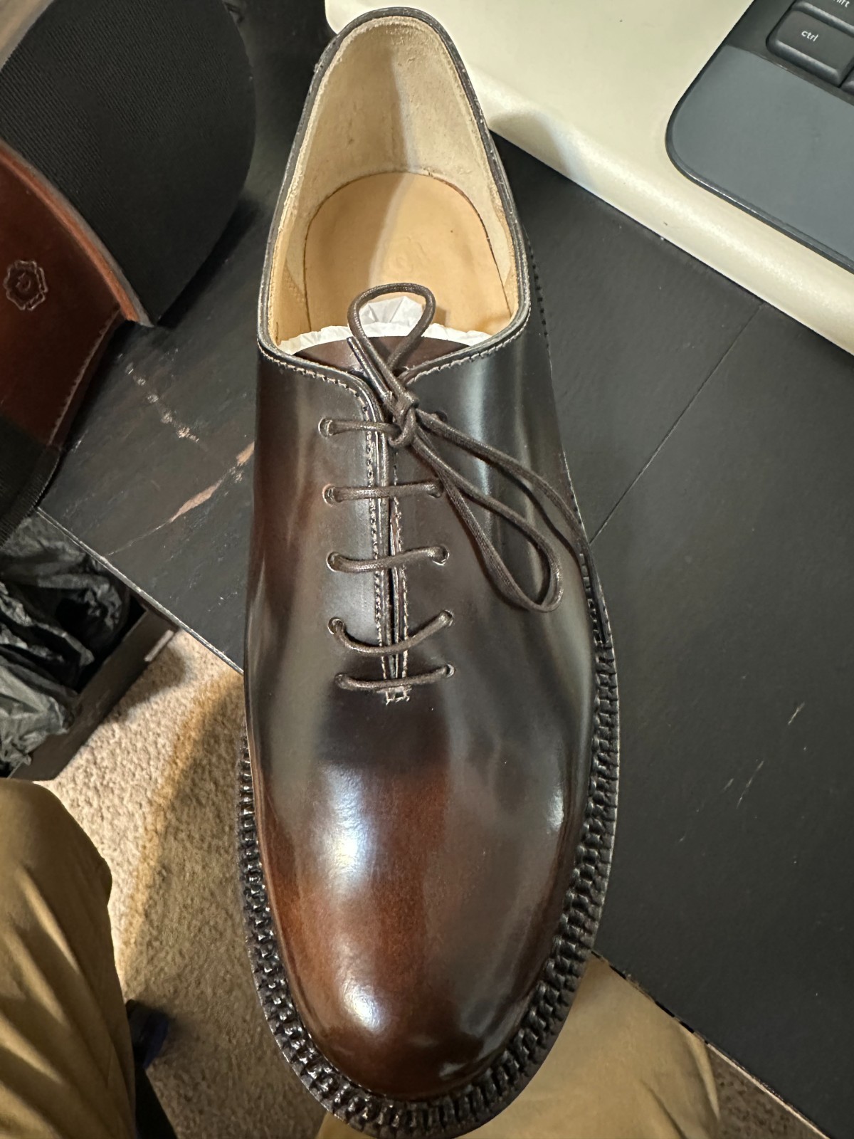 Brand New GRENSON Triple Welt Whole cut Michael DK Brown US Size 10.5 / UK 9.5 image 2